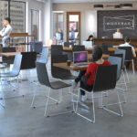 A rendering of Workbar's new 3999 Boylston St. location in the Back Bay. Image provided by Workbar.